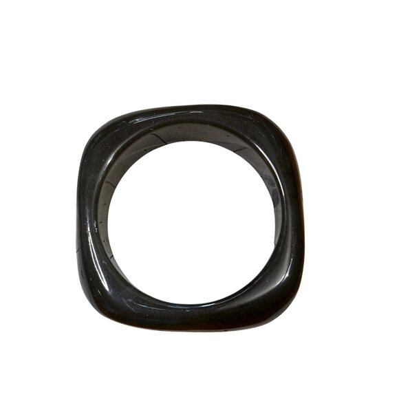 vintage Modernist Art Deco Translucent Celluloid Bangle Bracelet - Picture 9 of 11